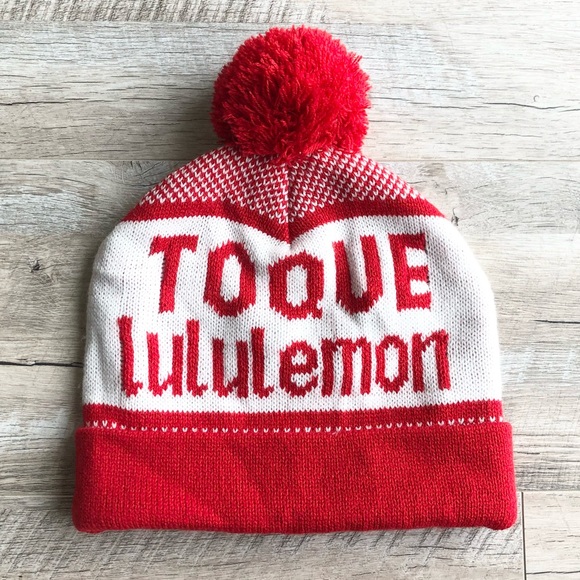 Lululemon Rare Pompon Toque Aspen Beanie Red main image 4